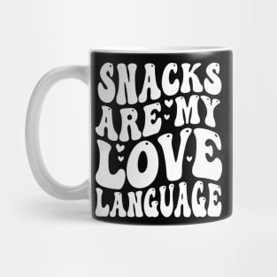 Snacks Are My Love Language Valentine Day Kids Boys Mug